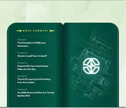 Book spread on a dark green background
