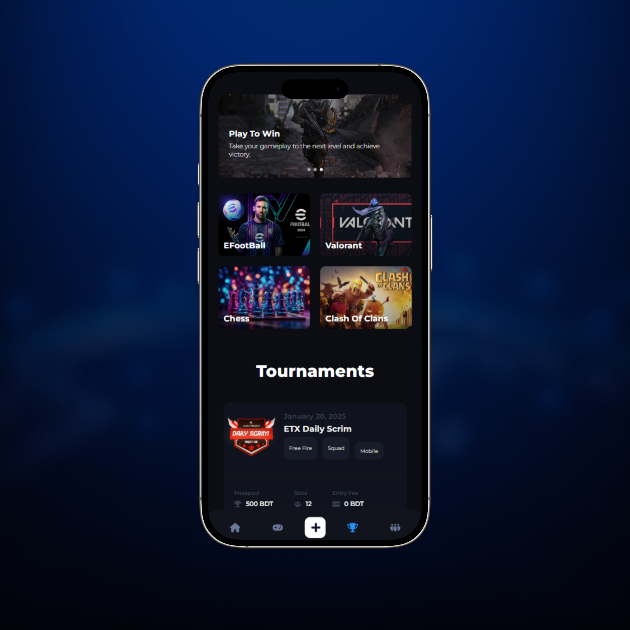 Tournia – Esports Tournament & Team Management App